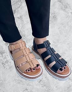 Amazon.com | Forever Link Women Round Toe Fisherman Platform